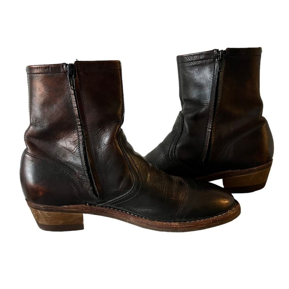 Maison Margiela Replica 70’s Tight High Ankle Campus Leather Boots Size … - Picture 11 of 12